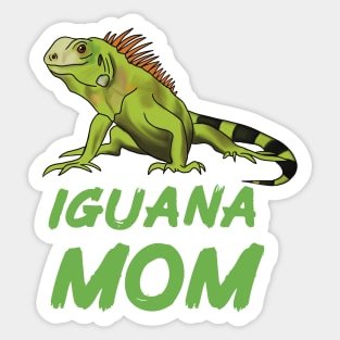 Iguana Mom for Iguana Lovers, Green Sticker